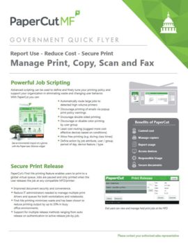 Papercut, Mf, Government Flyer, Allen Young Office Machines