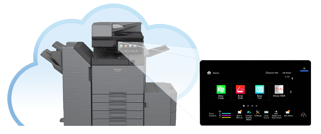 Sharp, Cloud, Email, Allen Young Office Machines